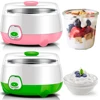 1L Yogurt Maker with Stainless Steel Container Electric Yogurt Maker with Constant Temperature Control for Homemade Yogurt Natto 1