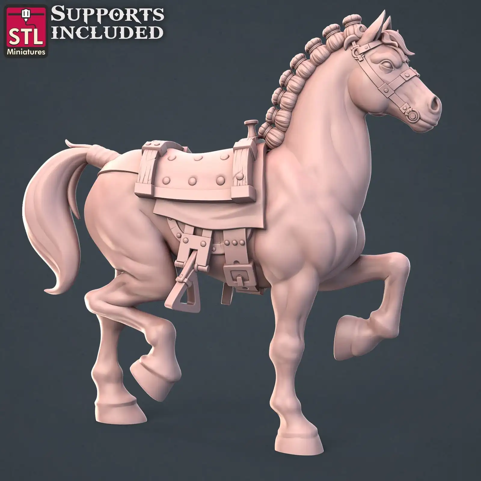 Cavalo burro treinador dnd d & d pathfinder rpg guerra jogos mesa sem  pintura 3d impresso ornamento desktop - AliExpress