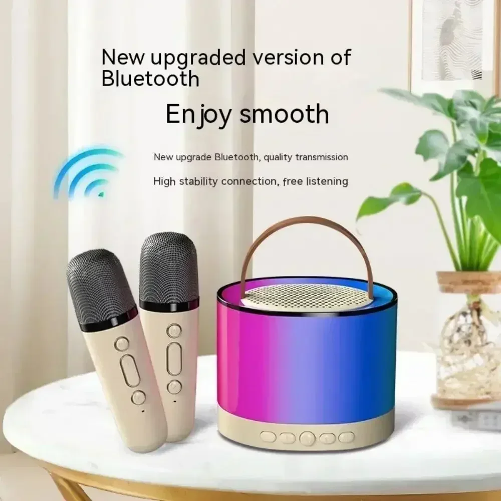 K52 Bluetooth Speaker Mini K Song Audio Multifunction Dual Microphone High Sound Quality Long Battery Life Portable Music Player