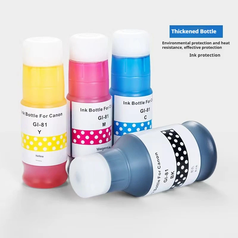 Ink Dye 4Color For Canon 81 GI-81 G1820 G2820 G2860 G3820 G3821 G3860 G1020 G3020 G3060 Printer