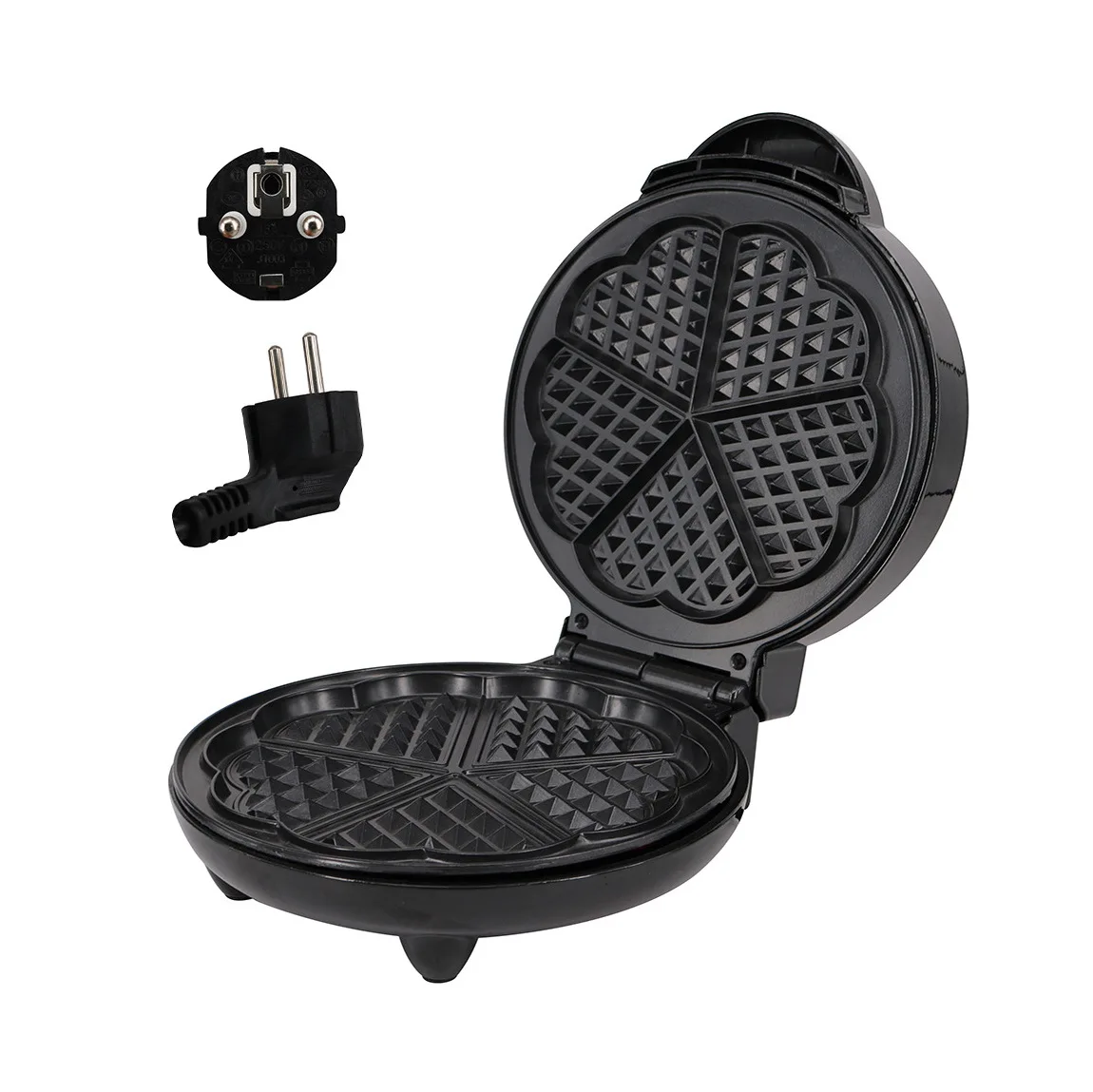 Description Picture 3 of itemBreakfast Machine 5 Slice Heart Shaped Non-Stick Electric Waffles Cooking Appliance Multifunctional Mini Waffle Biscuit Machine