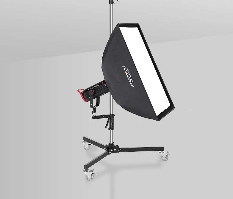 Description Picture 3 of itemAMBITFUL 71cm-255cm AL250 Gun Grip Light Stand 1/4 and 3/8 Screw with Wheels Folding Tripod for Studio Flash LED Light Softbox