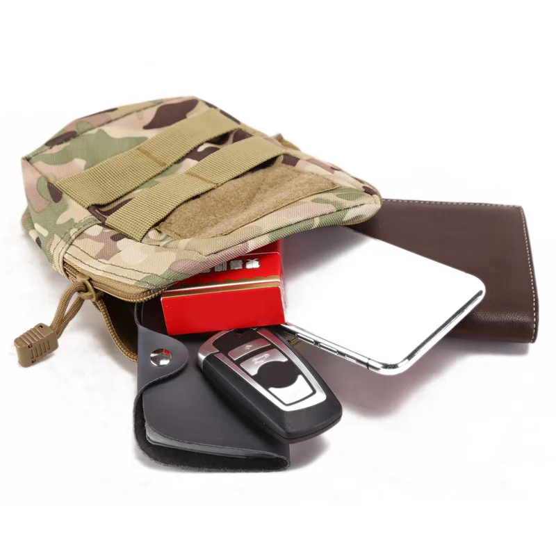 Outdoor Military Molle Pouch Bag Tactical Utility EDC Tools Waist Pack Phone Holder Case Working Camping Pocket Hunting Bag 5