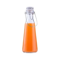 Wholesale Glass Empty Bottle with Swing Top Ceramic Lid Flip Top Glass Storage Can Bottles MOQ2000 Cheap Custom Print Logo 1