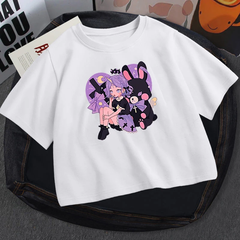 

KPop twice Summer Harajuku Y2K T-shirt Korean T-shirt Women's Street Ulzzang T-shirt explicit blouse Women's slim clothes