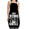 1pc, Cute Waist Apron with Letter Phrase Print - Fashionable and Functional Kitchen Workwear 3