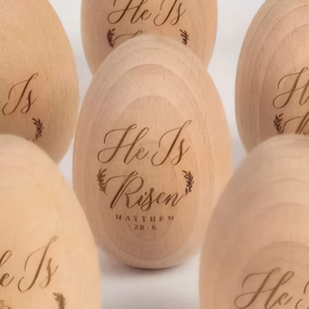 2Pcs Musical Easter Egg Shaker Wood Egg Shakers Musical Instrument Easter Basket Stuffers Gifts for Kids Boys Girls