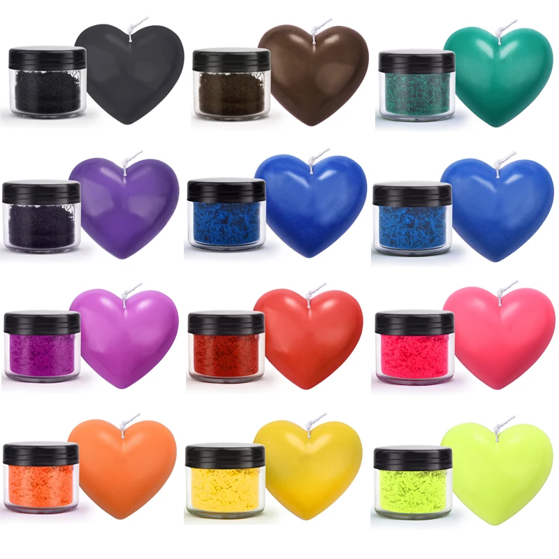 12 Colors Candle Wax Dye Pigment NonToxic DIY Soy Candle Wax Pigment