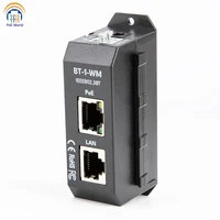 DIN Rail Single Port 2.5 Gigabit PoE Injector 802.3af/at/bt Negotiation Up to 90W Output PoE++ For PTZ IP Cameras High-end AP 2