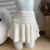 Kawaii White Mini Skirts Women Preppy Cute High Waist Skirt Winter Japanese Streetwear Lace Up Chic Slim A Line Faldas New