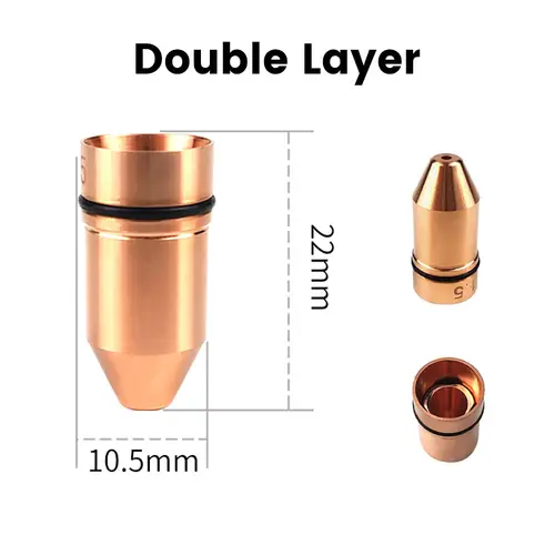 All Types Laser Nozzles Fiber Cutting Machine Double/Single Dia.28/D32mm for Raytools Precitec WSX HSG Bodor HANS Laser Head - Image 24