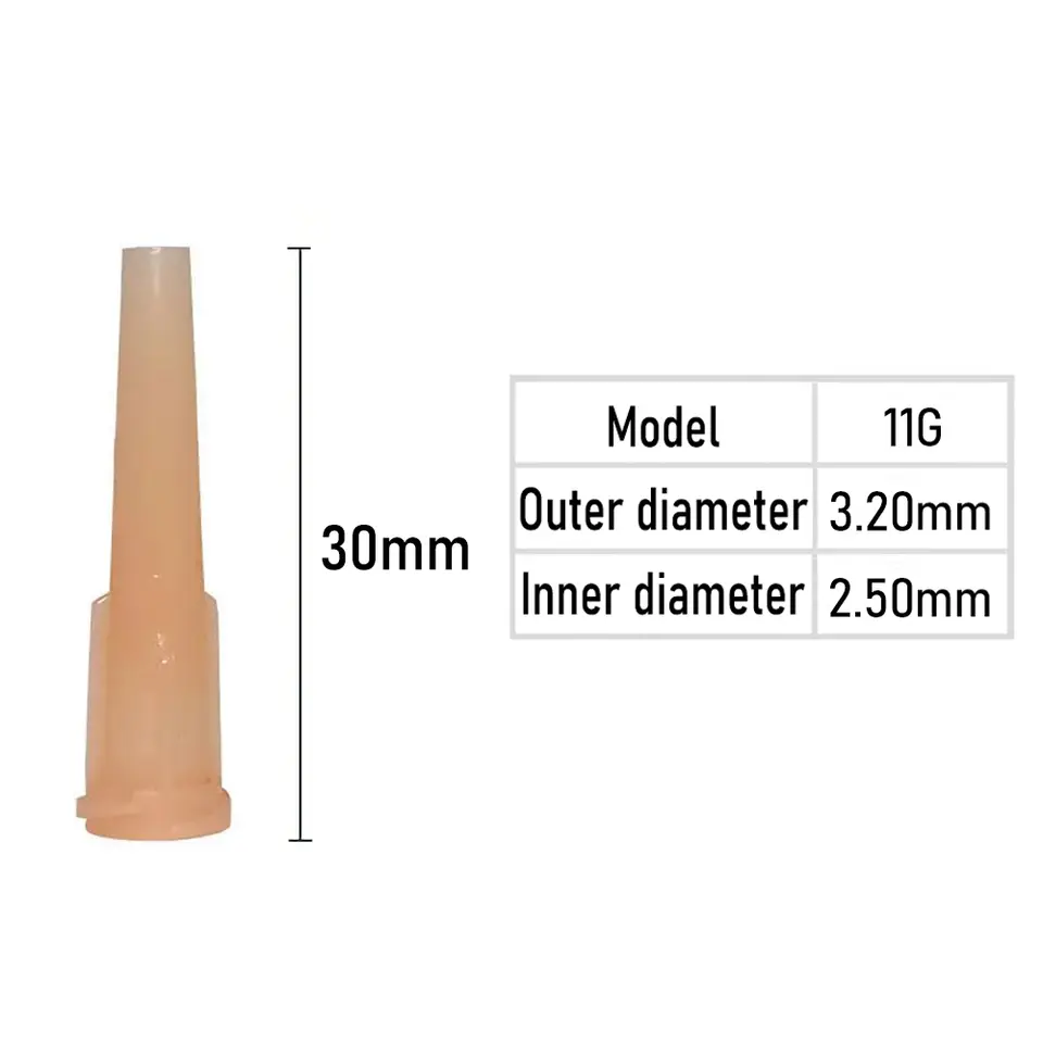 10pcs Luer Lock TT Tapered Tips Precision Liquid Syringe Dispenser Needles Tips 30mm 10/11/13/14/15/16/18/20/21/22/23/25/27/30G image 16