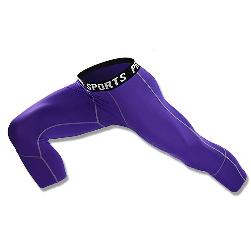 Men Kid Boy Girl GYM Capri Running Tight Pants Basketball Football Soccer Exercise Sport 3/4 Cropped Kneelet Leggings Shorts 252