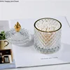 Transparent Glass Jar with Cover Storage Tank Jewelry Box Storage Boxes Cotton Swab Box Candy Jar Storage Bottles Home Organizer 3