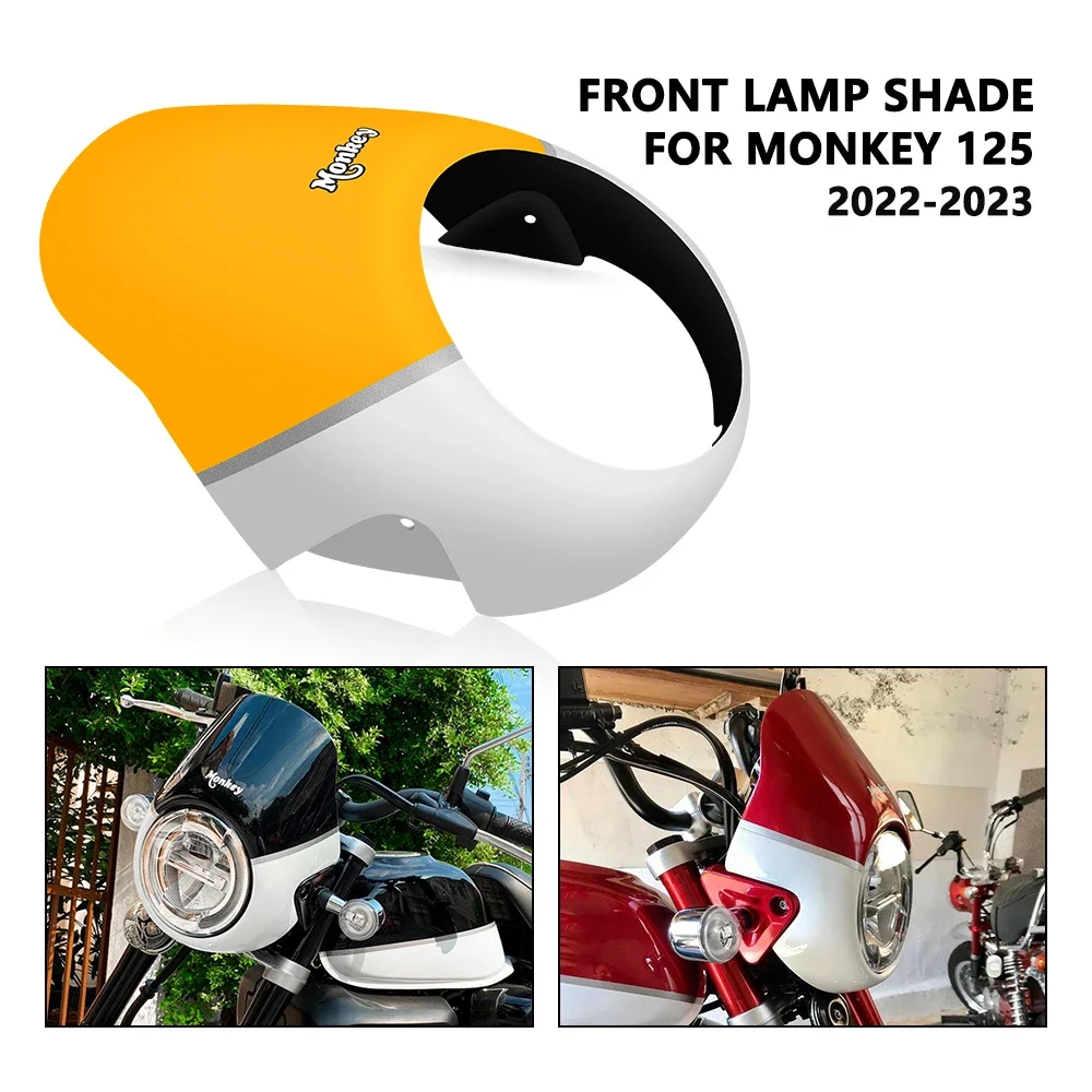 Per Monkey 125 monkey 125 2018-2023 Accessori per moto Copertura faro Parabrezza Parabrezza Carenatura Copertura tachimetro_voghion.com