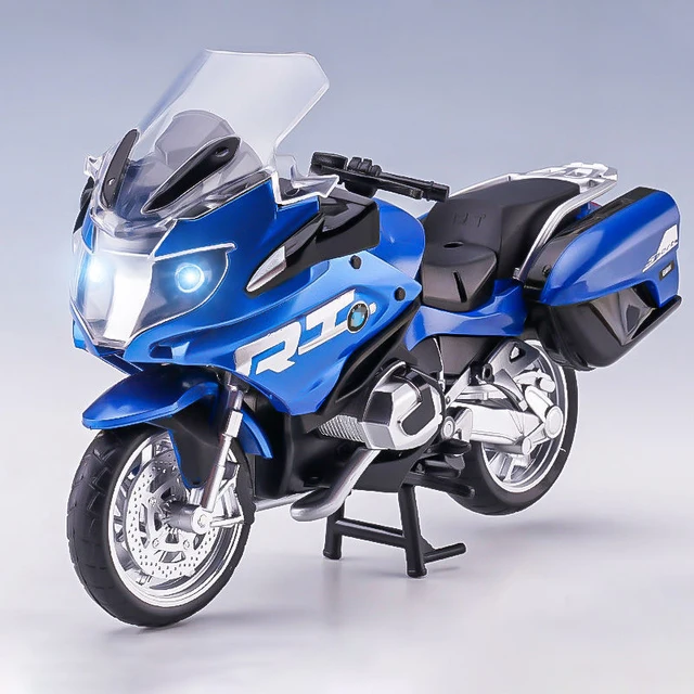 1:12 R1250RT Alloy Die Cast Motorcycle Model Toy Vehicle Collection Sound and Light Off Road Autocycle Toys Car 3
