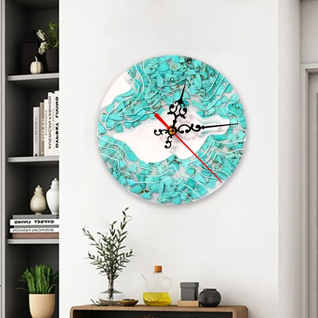 1pc Diy Crystal Epoxy Resin Silicone Mold For Making Clock