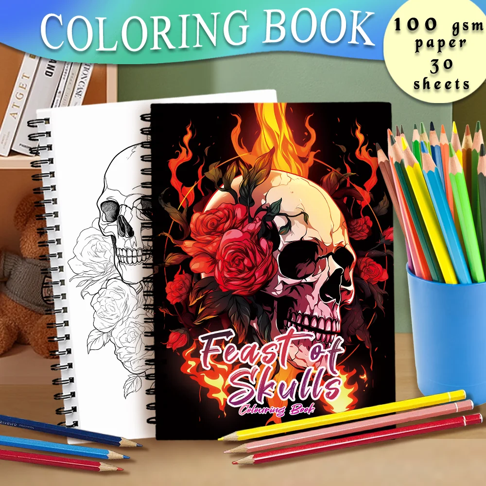 Deluxe Adult Coloring Book - Premium Paper & Spiral-Bound