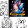 1pc Art Coloring Book 22 Page Coloring Books Gift For Birthday Party Relieve Stress Kill Time Graffiti Painting Drawing Art Book 4