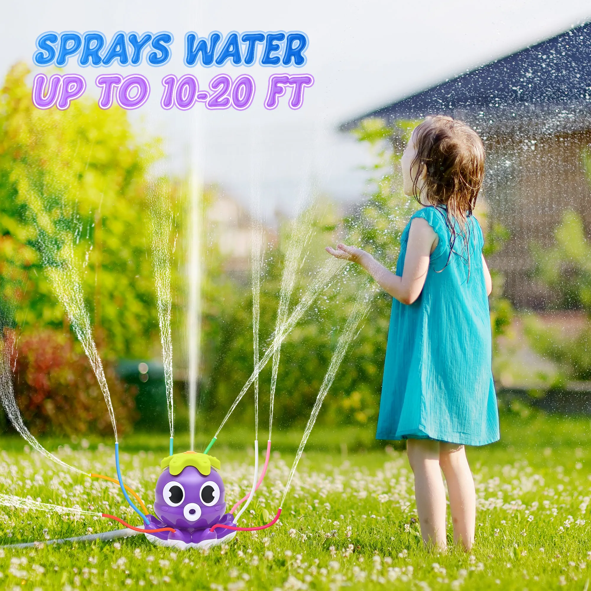 Outdoor Water Sprinkler for Kids Outdoor Summer Toys for Ages 2+ Year Old Toddlers Backyard Water Toys
