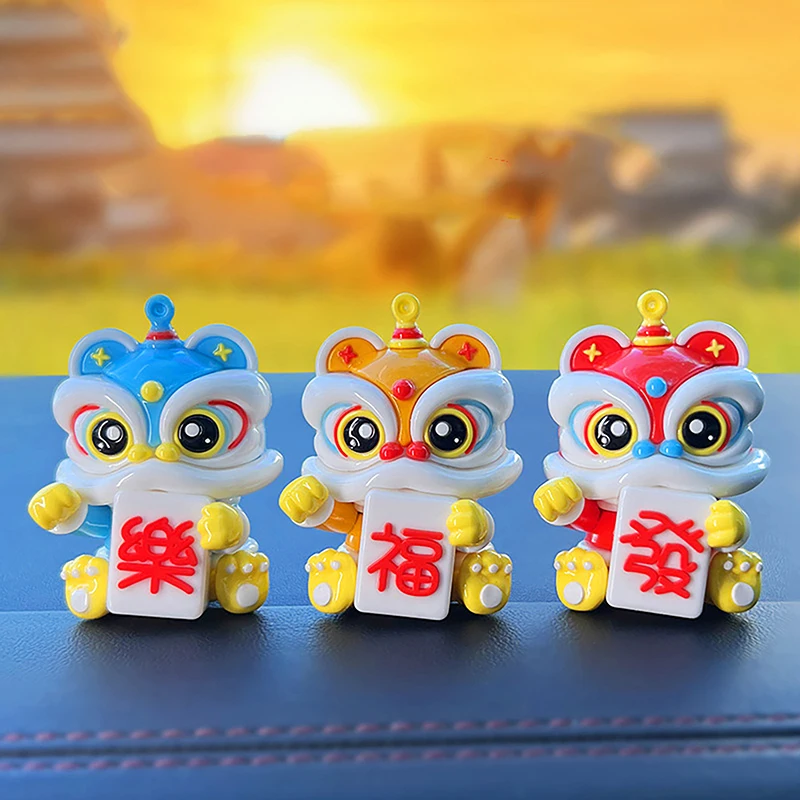 

Новый дракон, искусственные украшения в виде льва, талисман, украшение центральной консоли, настольное украшение, новогодний подарок, автомобильные аксессуары