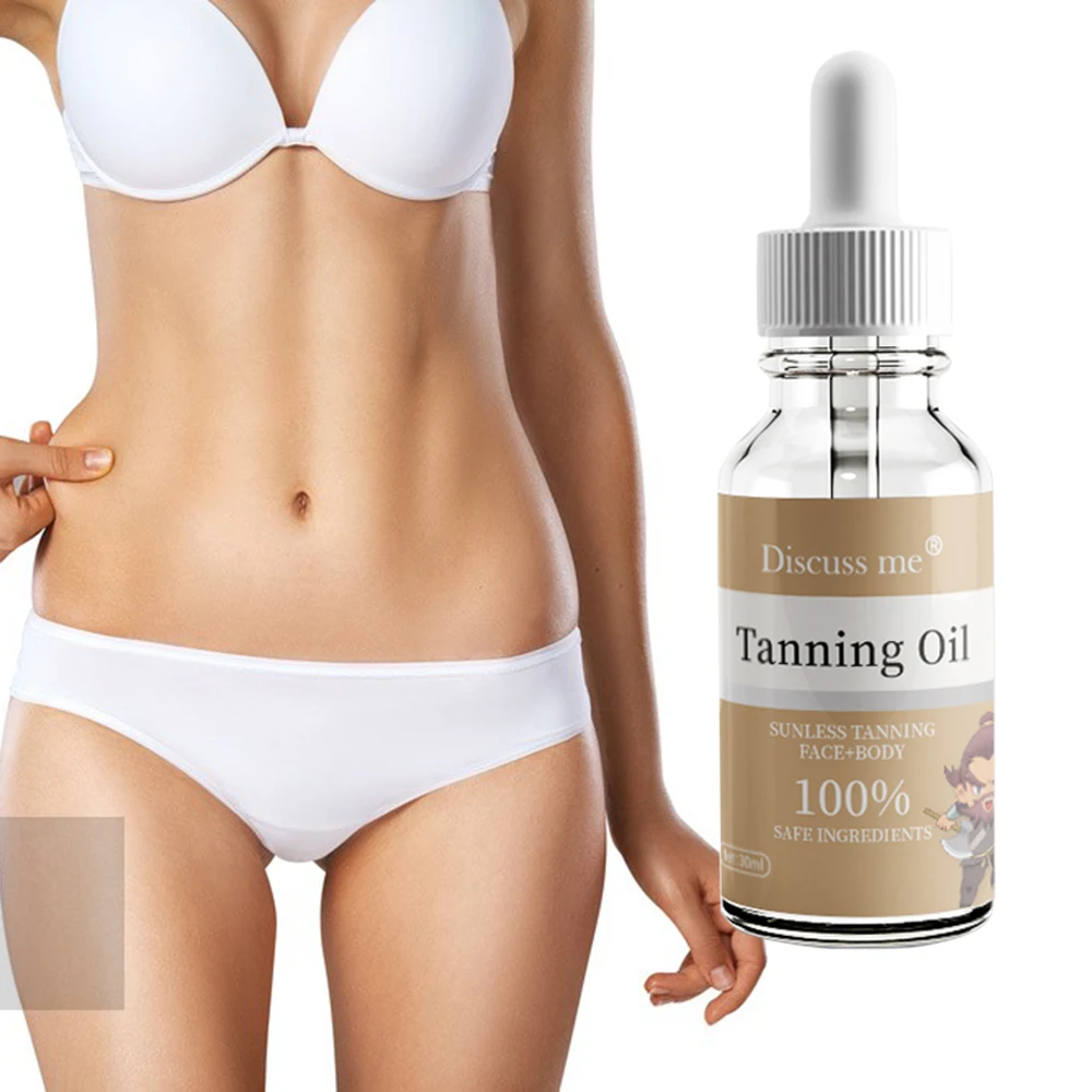 

Suntan Oil Bronzer Taning Oil Bronzing Tan Enhancer Intense Long Lasting Natural Tan Sunless Body Lotion Self Care 30ml