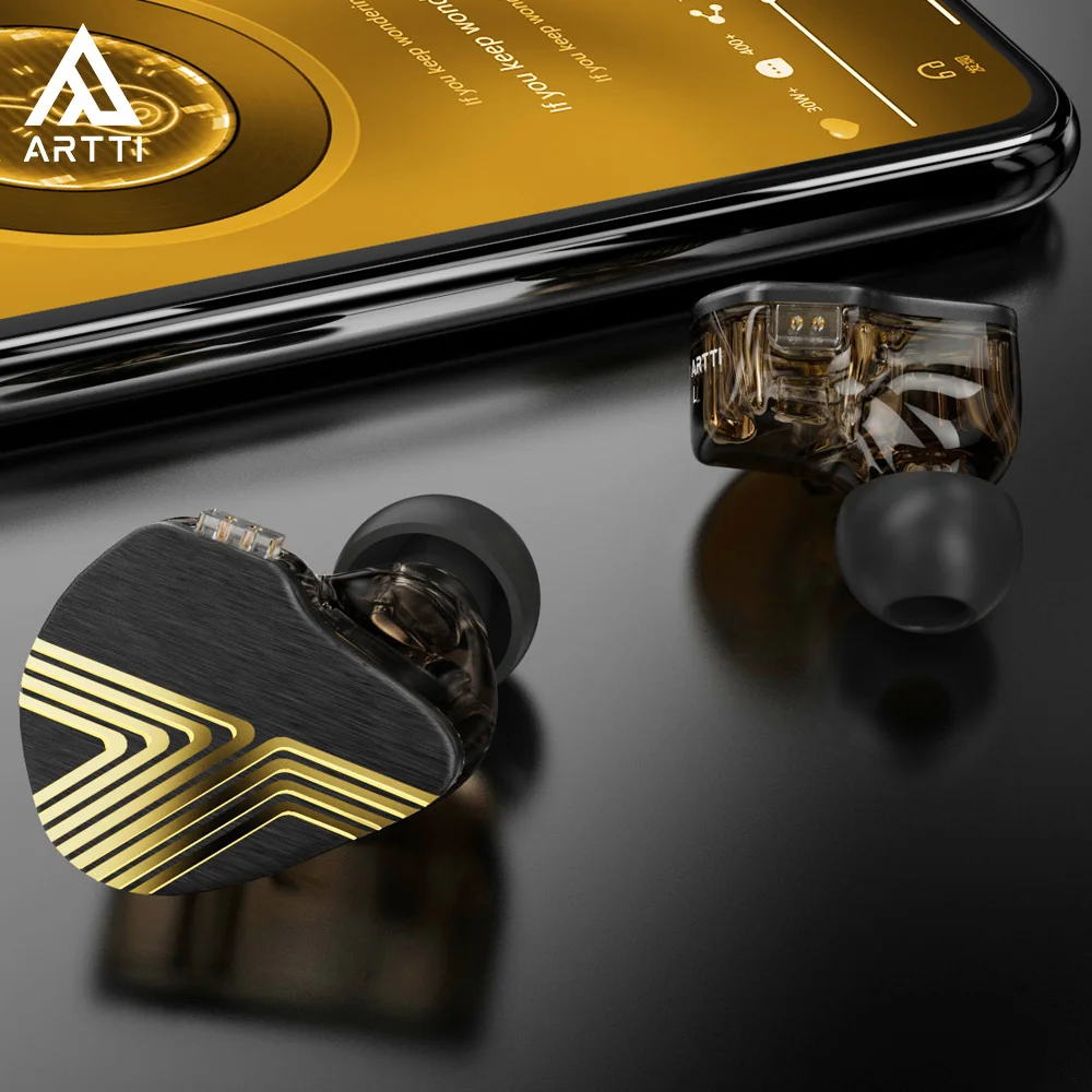 

ARTTI TR1 HiFi 1DD+1BA Wired Best In Ear IEMs Earphones Beryllium-plated Dynamic Driver Monitor Headphone with Type-c Plug Mic