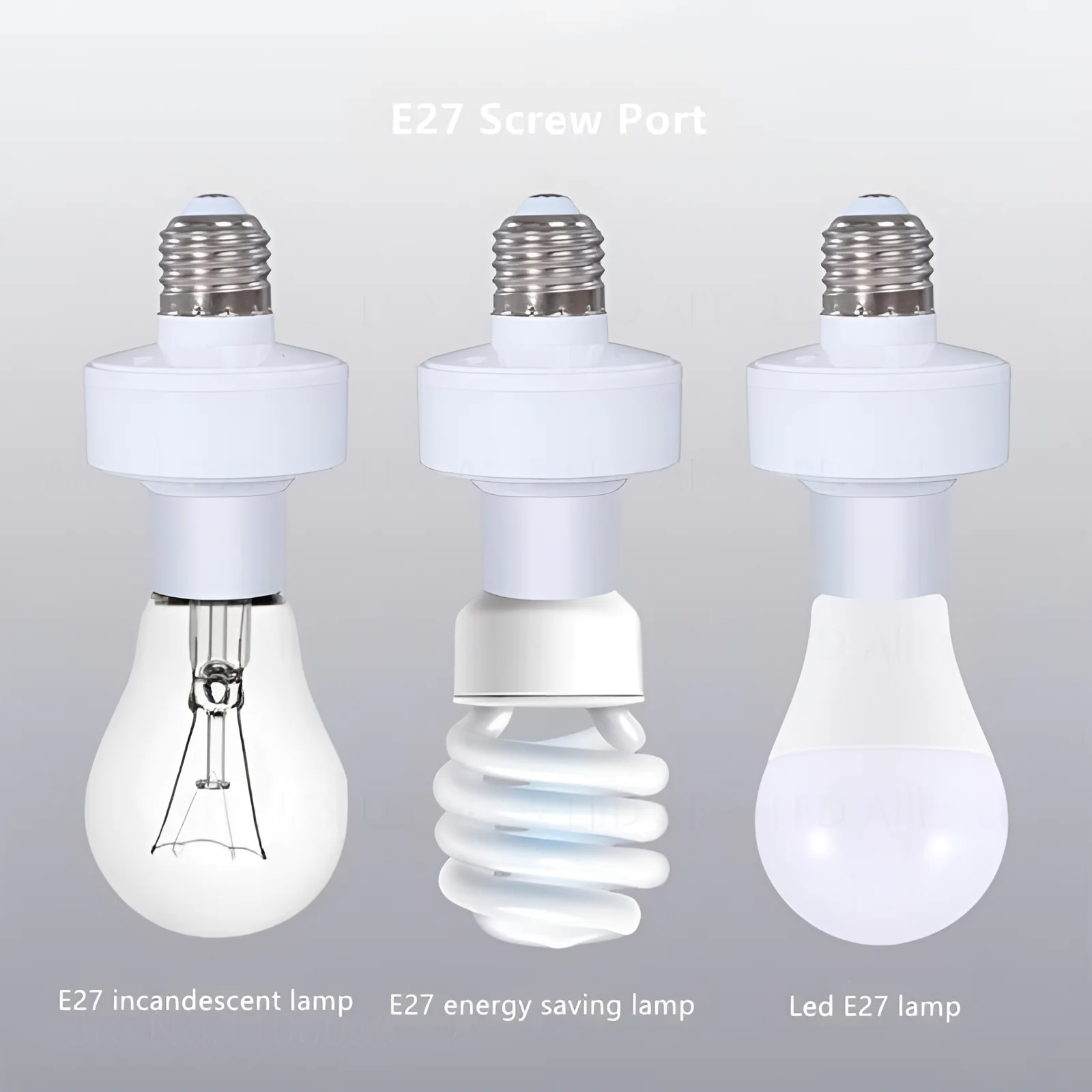 Wireless remote control smart timer switch E27 to E27 lamp holder AC220V house multi light switch baby room bedroom timer lamp holder lamp bulb holder lamp base