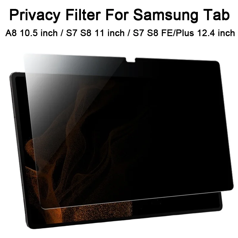

2PCS Horizontal Screen Anti-peeping Film For Samung Galaxy Tab S6 Lite S7 FE A8 S6 S9 Plus 12.4 S8 S7 Privacy Screen Protector