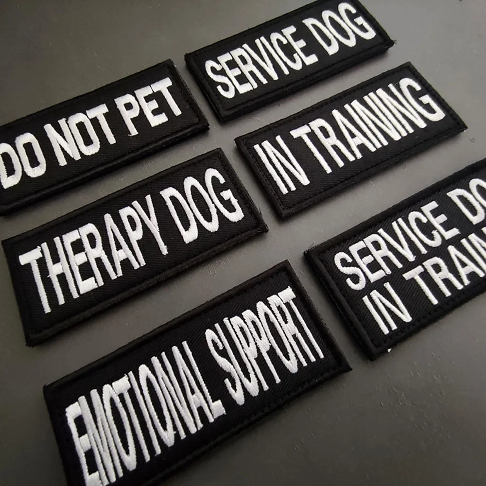 Emotional Support Velcro Tags For Dog Harness EMOTIONAL SUPPORT DO