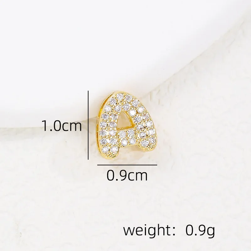 Sparkling Zircon Tiny Letter Neckalce for Women 18K Gold Plated Mini Initial Alphabet Waterproof Choker Birthday Gifts Jewelry