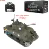 1/16 HENG LONG 7.0 Upgraded M4A3 Sherman RC Tank 3898 Barrel Recoil 360° Turret Metal Track Idler Wheels Army Toys TH17677-SMT4 5