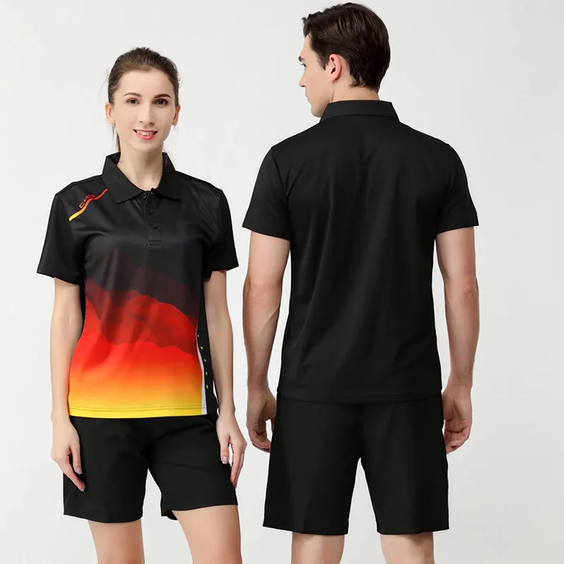 Short sleeve Men Women Children Tennis Shirt Golf Badminton tshirts For Men Table Tennis Shirt sportswear Ping Pong Jerseys short sleeve t shirt sports clothes