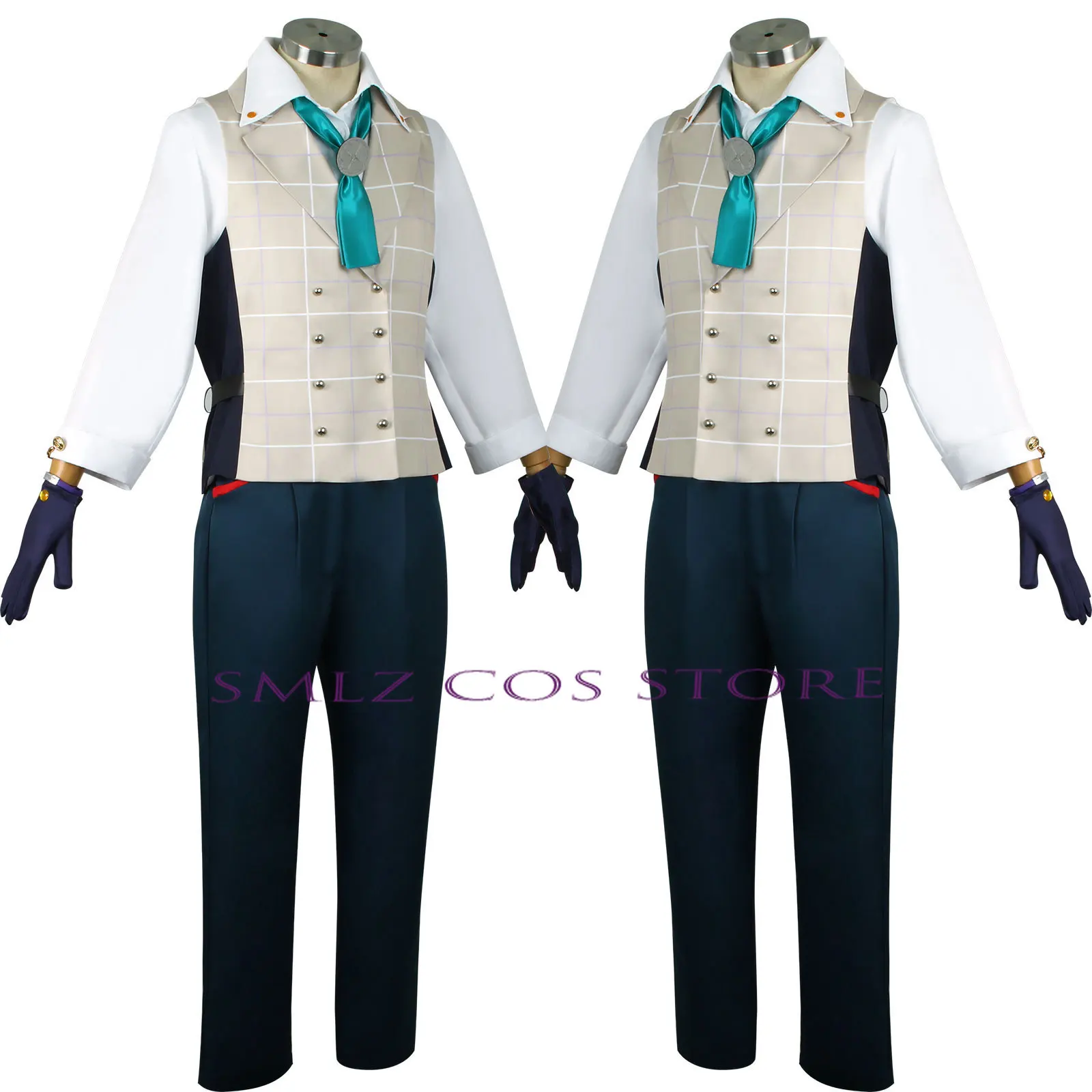 

Gentleman Tighnari Cosplay Anime Impact Costume Tighnari Vest Wig Ears Accessories Set Uniform Halloween for Woman