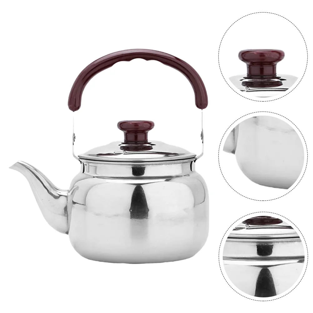 

Stainless Steel Tea Kettle 1000Ml Whistling Boiling Teapot Coffee Tea Kettle Heating Water Container