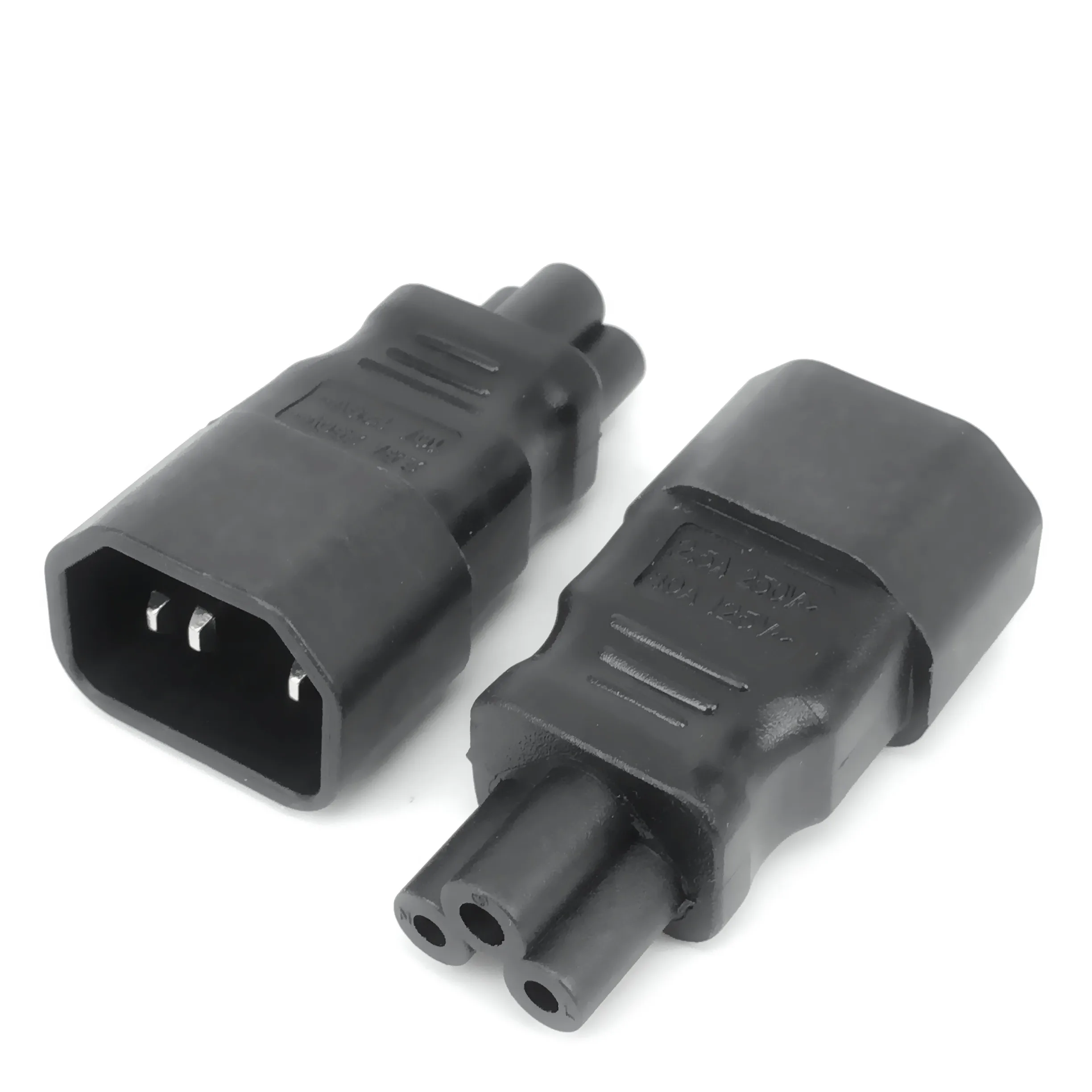 Plug Adapter Power Adapter Power Plug Adapter Plug Converter Universal Power Adapter IEC 320 C14 to C5 Adapter Converter C5 to C14 AC Power Plug Socket 3 Pin IEC320 Connector 1PC