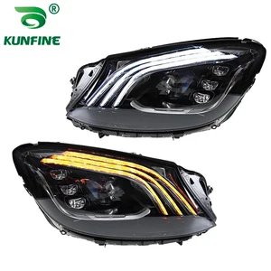 Pair of Car Styling Car Headlight Assembly For Benz S-Class W222 2014-2017  LED Head Lamp Car Tuning Light Parts Plug And Play