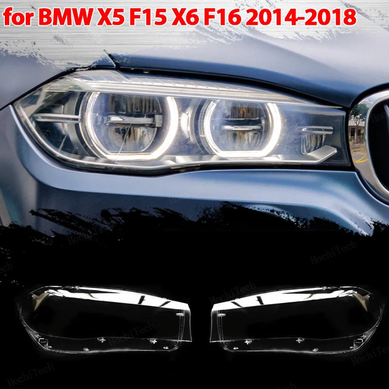 

Auto Front Headlight Cover Lens Transparent Glass Headlamps Lampshade Lamp Shell Masks For BMW X5 F15 X6 F16 2014-2018 Lampcover