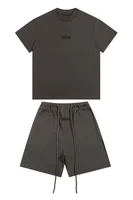Ensemble T-shirt et short tendance pour homme et femme, collection The Garden, nouvelle coloration, t-shirts unis, shorts à cordon, ensembles d'été 6