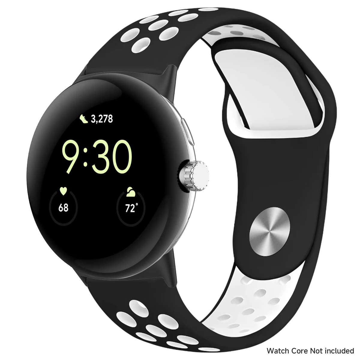 Breathable Silicone Sports Band for Google Pixel Watch - 41mm & 45mm Accessory Bracelet