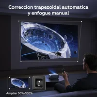 Mini Proyector iSinbox Android 12 — 720P Nativo, WiFi 6, BT 5.0, Silencioso, Portátil 3