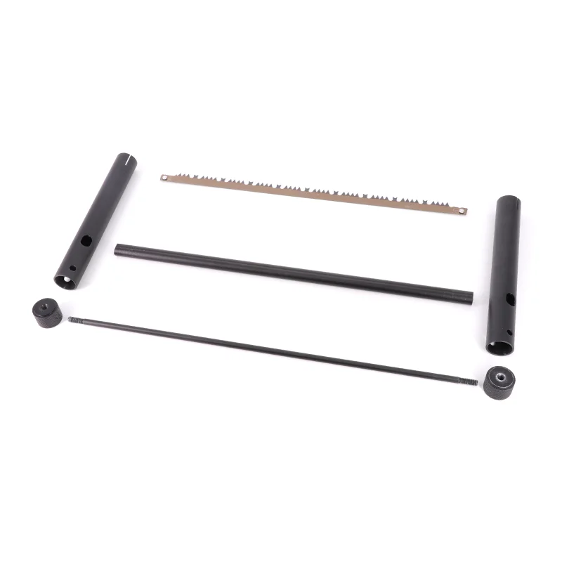 Hand Chain Saw Hand Rope Saw Strong Lightweight Aluminum Frame Detachable Safety Portable Foldable Stainless Steel Sharp Saw for Cutting Wood Plastic Bone