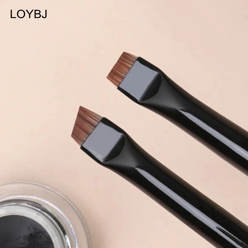 Loybj 1/2pcs Blade Makeup Brushes Angled Thin Eyebrow Brush Flat Fine