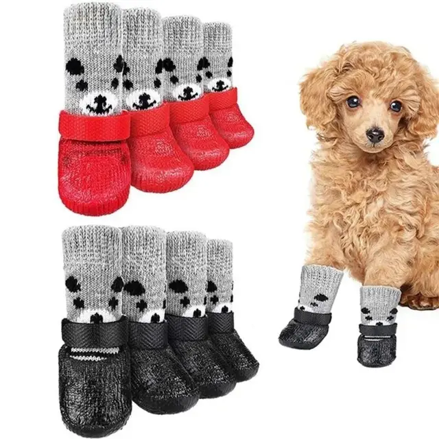 Autumn Winter Pet Dog Shoes Socks Waterproof Cats Dogs Rubber Socks Non-slip Dog Rain Snow Boots Socks Dogs Knitting Warm Socks Autumn Winter Pet Dog Shoes Socks Waterproof Cats Dogs Rubber Socks Non-slip Dog Rain Snow Boots Socks Dogs Knitting Warm Socks