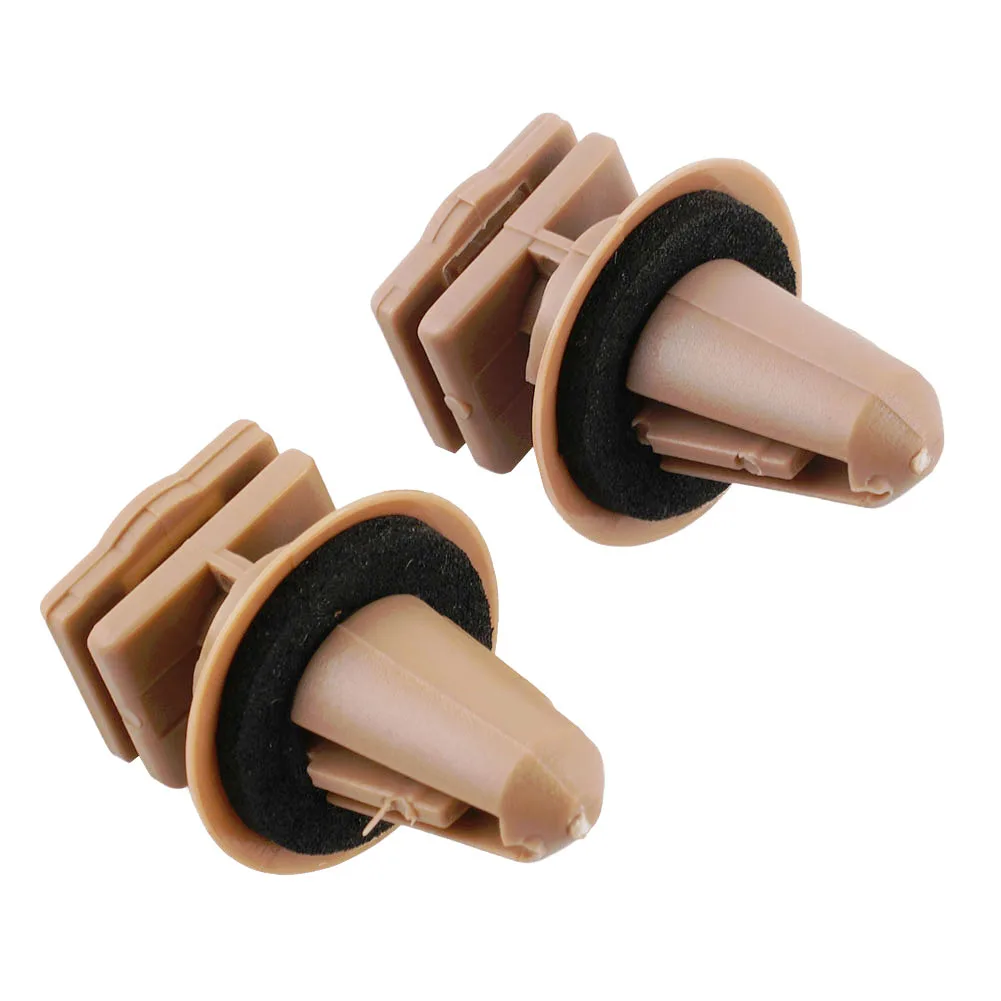 

FOR BMW Sill Plate Clip With Seal Ring 51477117532 Pack Of 10 Beige High Quality Durable Interior Car Nylon Clip Parts