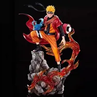 ⁦مجسم أنمي ملحمي لشخصيتي "ناروتو وساسكي" | Epic Naruto & Uchiha Sasuke Dual Anime Figure⁩ - الصورة ⁦2⁩