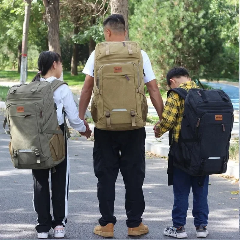 Large Capacity Wear Resisting Canvas Unisex Travel Backpack