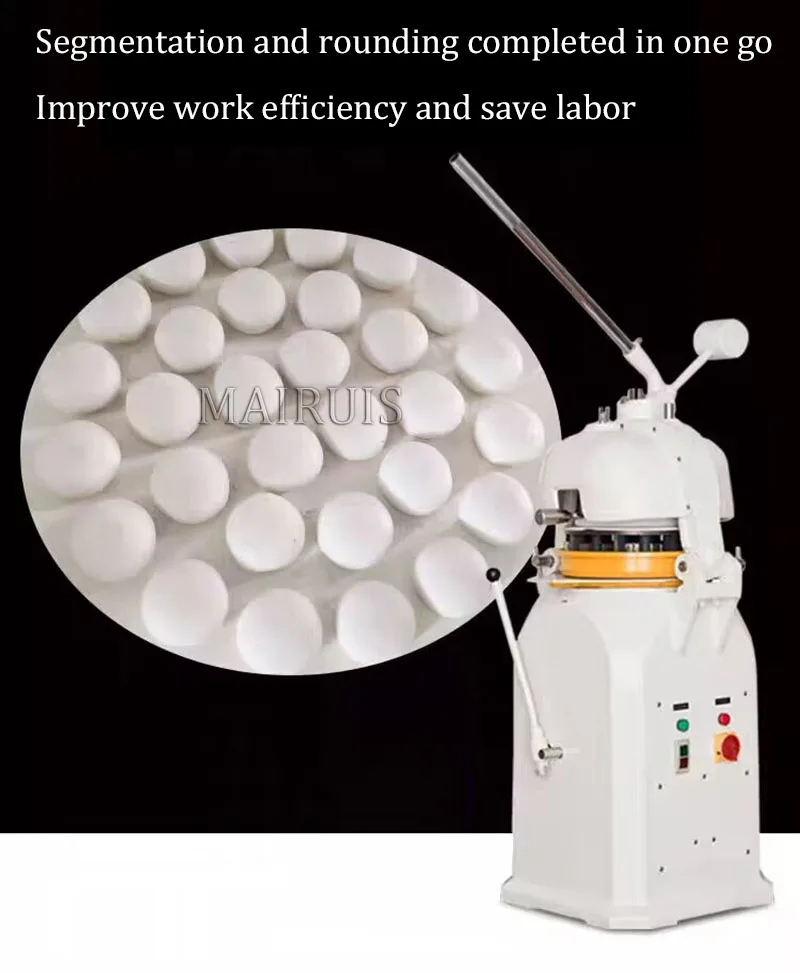 Automatic Dough Divider Round Ball Maker Commercial Pizza Bread Dividing Dough Cutter Rounder Machines