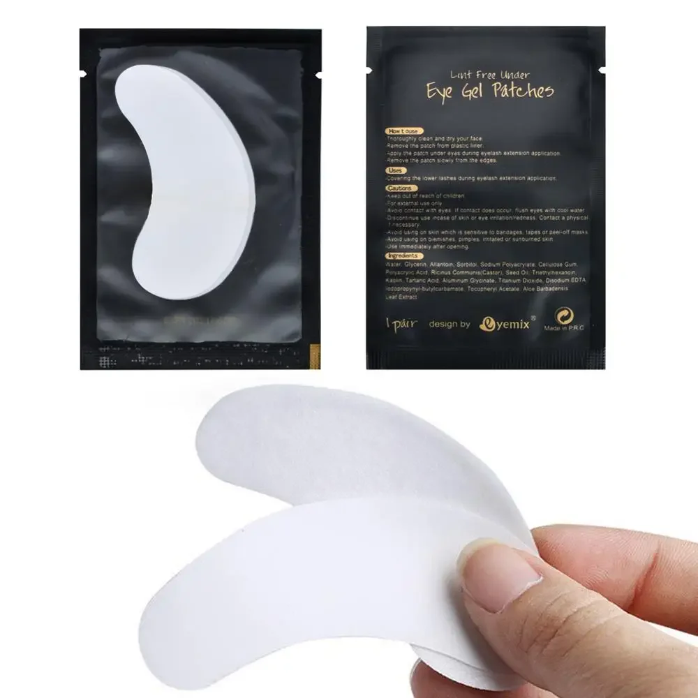 100Pairs Under Eye Gel Pads Eyelash Extension Tips Sticker Wraps Makeup Tool fake eyelashes eyelash pads eyelash patches eyelash accessories eye patches eyelash extender eyelash extension supplies