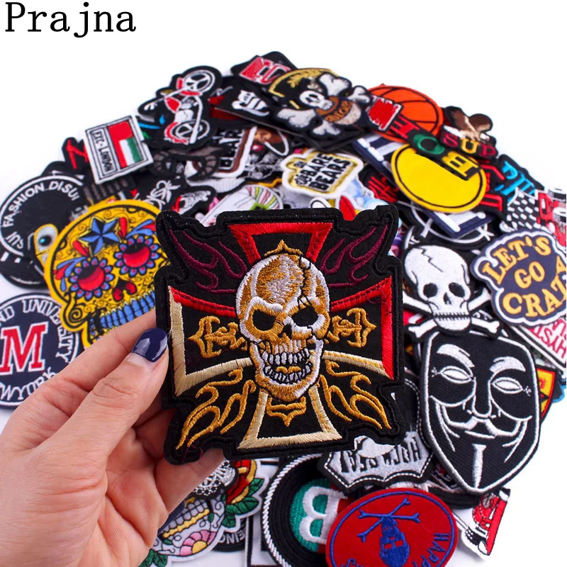 10 Patches - Random Rock Music Band Iron/Sew on Embroidered Patches